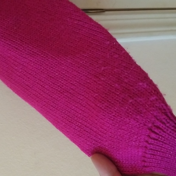 Jaclyn Smith Beautiful Pearl Sweater Large hot pink - Picture 9 of 12